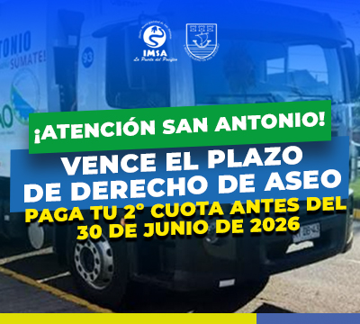 Municipalidad de San Antonio llama a pagar la segunda cuota del Derecho de Aseo