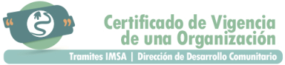 Certificado de Vigencia de una Organización