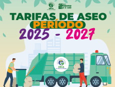 Tarifas de Aseo Período 2025 - 2027