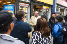 Continúan los controles de seguridad en el centro de San Antonio y  las mesas de trabajo con comerciantes