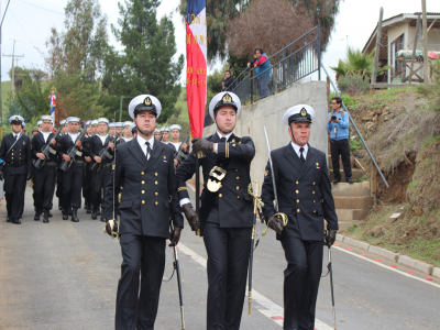 En Cuncum&eacute;n realizan desfile de establecimientos educacionales rurales de San Antonio