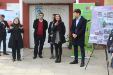 Alcald&iacute;a Ciudadana y autoridades de gobierno inauguran importante obra de mejoramiento de rutas peatonales en sector de Tejas Verde