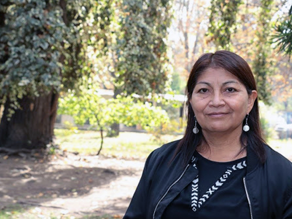 Investigadora mapuche Elisa Lonc&oacute;n en streaming  del Centro Cultural San Antonio