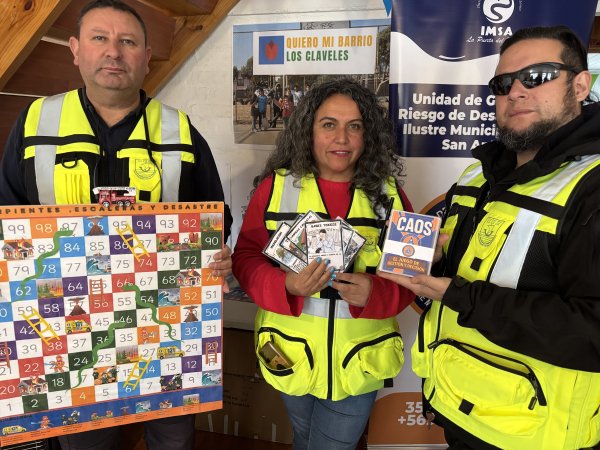 Equipo de Gestión del riesgo de desastres confeccionó educativos juegos de mesa